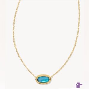 Kendra Scott Set Elisa Ridge Framed Necklace Dani Ridge Earrings NWT Retail $135